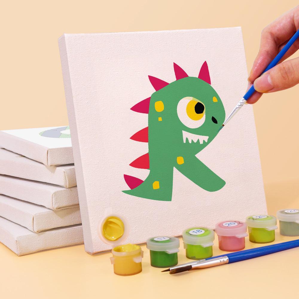 Paint by Numbers – Alphabet Painting Kit | A to Z Funky Monsters