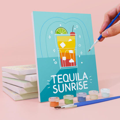 Paint by Numbers – 6 Mini Paintings | Pop Art Cocktail Classics