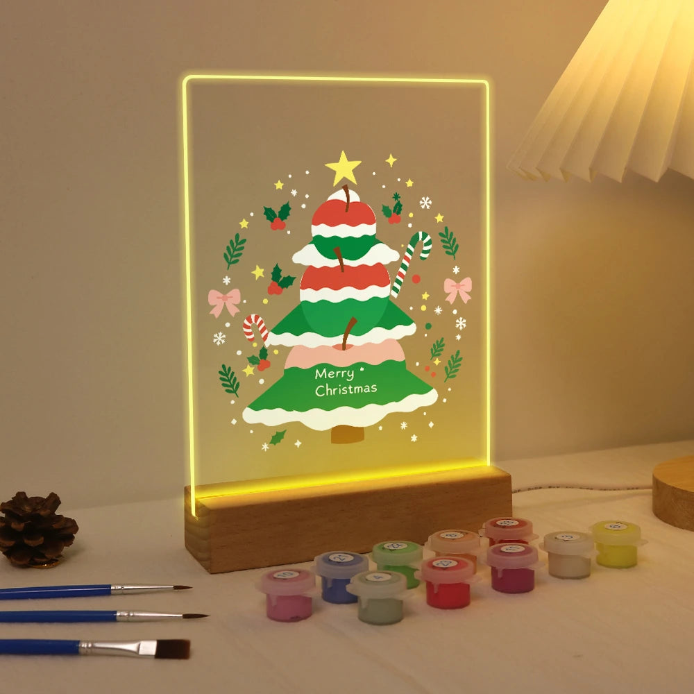 Paint by Numbers - Christmas Light | Candy Stripe Christmas Tree