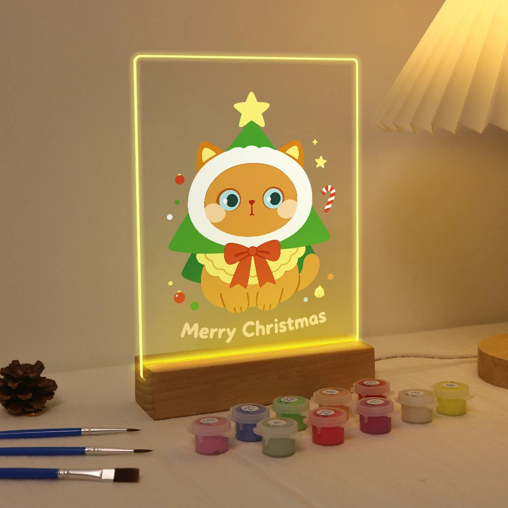 Paint by Numbers - Christmas Light | Cat in a Tree Costume