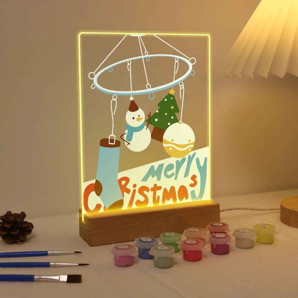 Paint by Numbers - Christmas Light | Christmas Mobile with Stocking