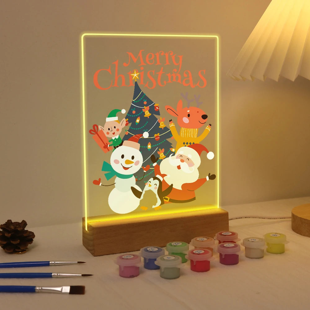 Paint by Numbers - Christmas Light | Merry Christmas Friends
