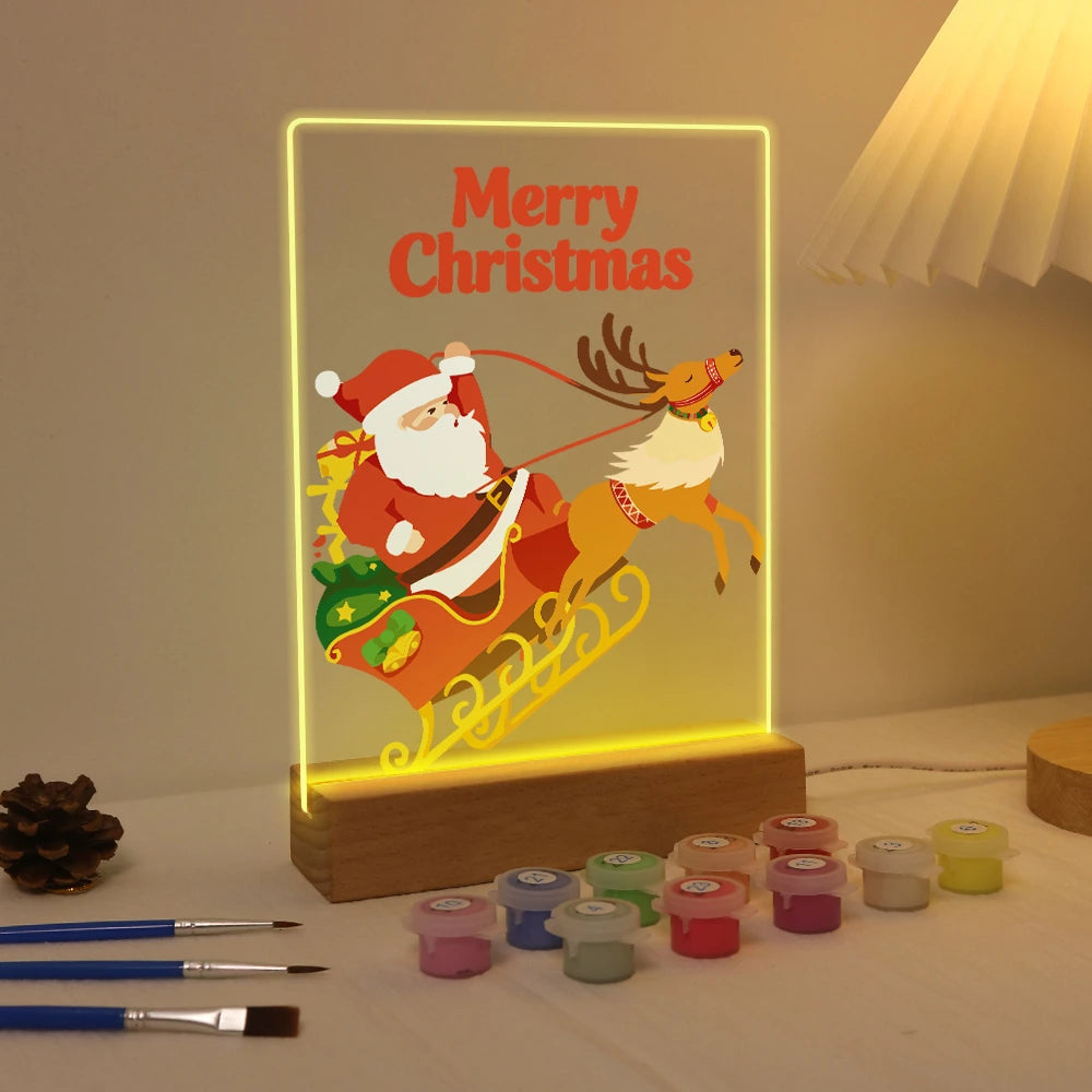 Paint by Numbers - Christmas Light | Santa's Sleigh Ride