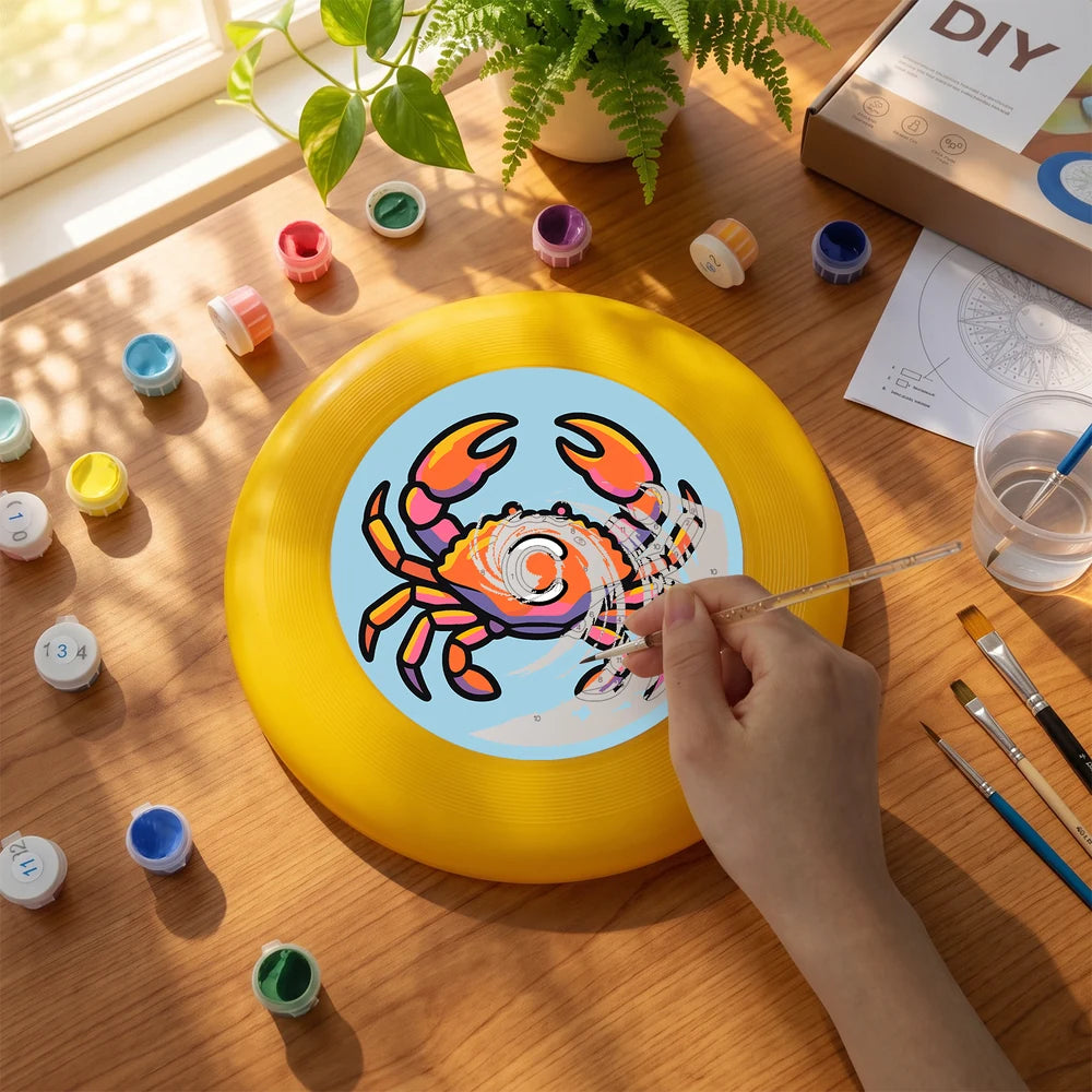 
Paint by Numbers - Frisbee | Cancer Crab Sign