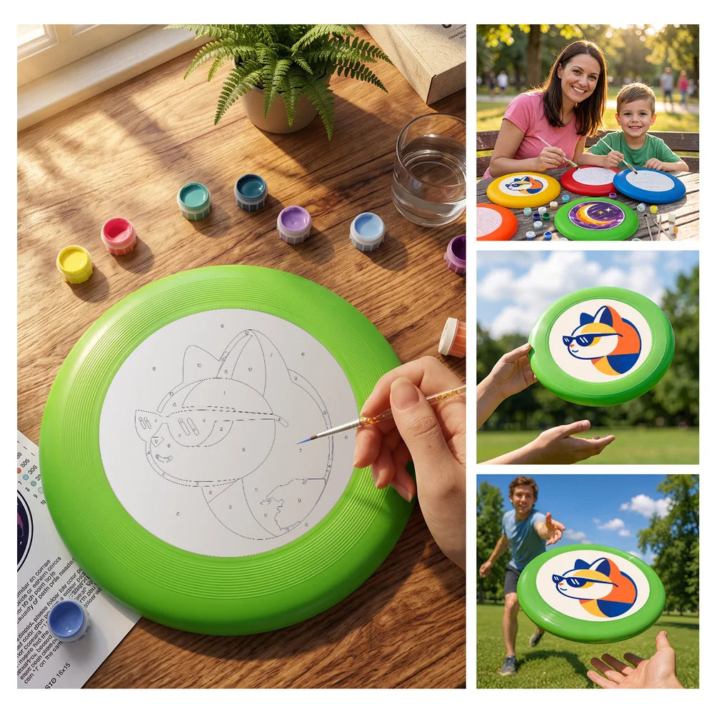 
Paint by Numbers - Frisbee | Cool Geometric Fox
