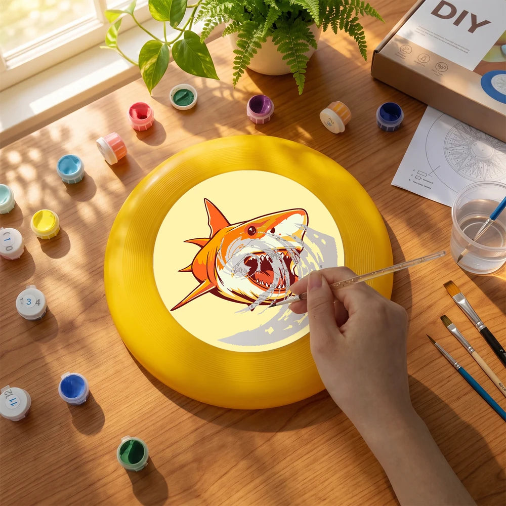 Paint by Numbers - Frisbee | Orange Shark