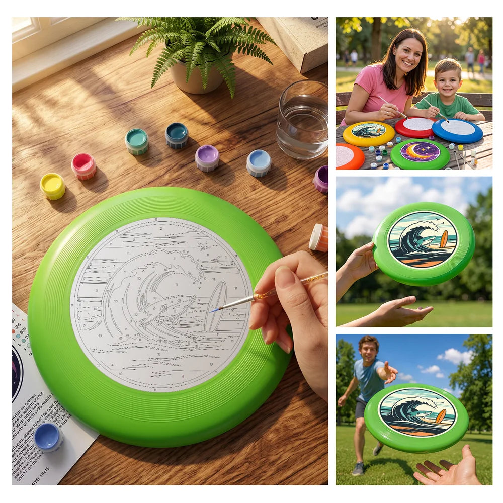 
Paint by Numbers - Frisbee | Wave and Surfboard