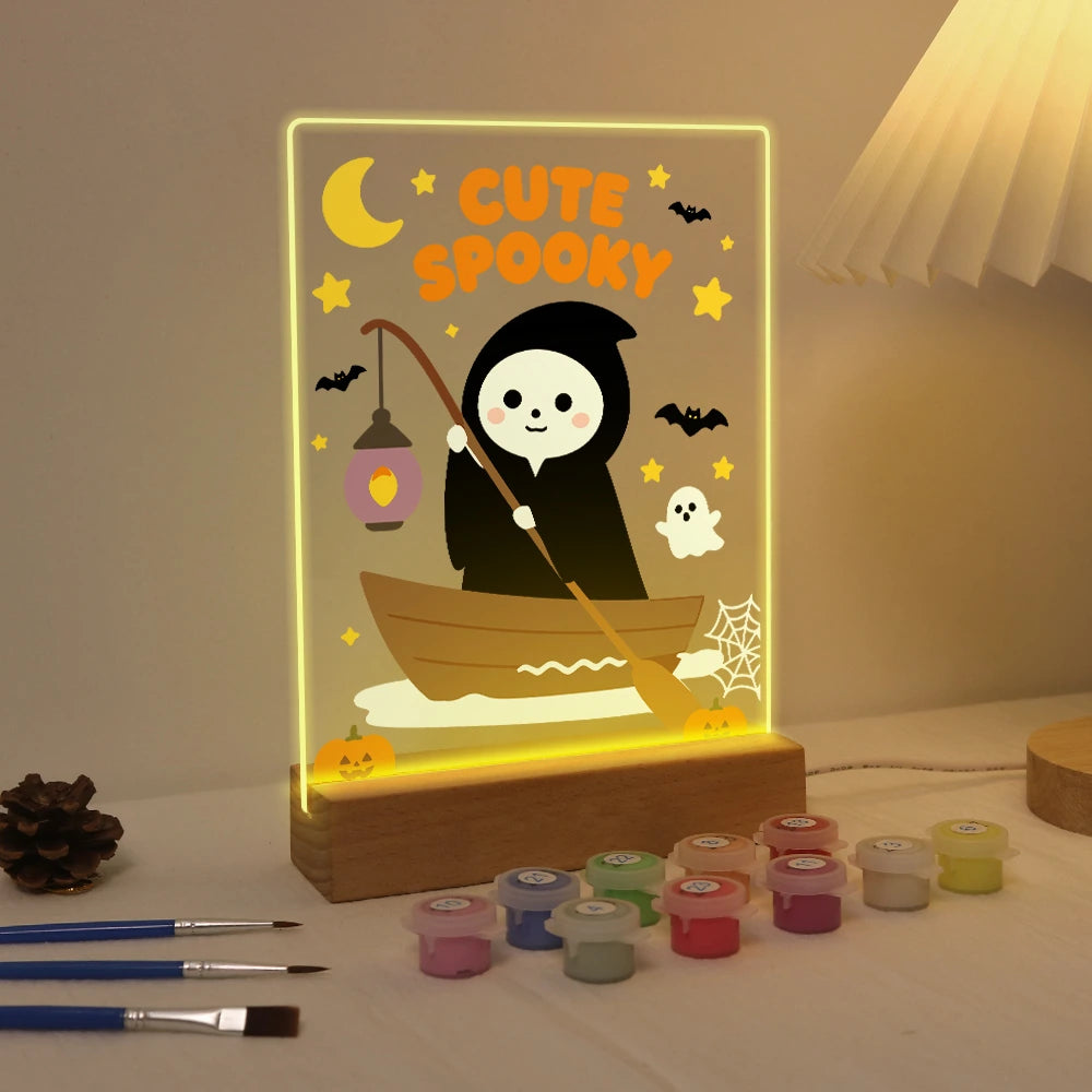 
Paint by Numbers - Halloween Light | Little Reaper in a Rowboat