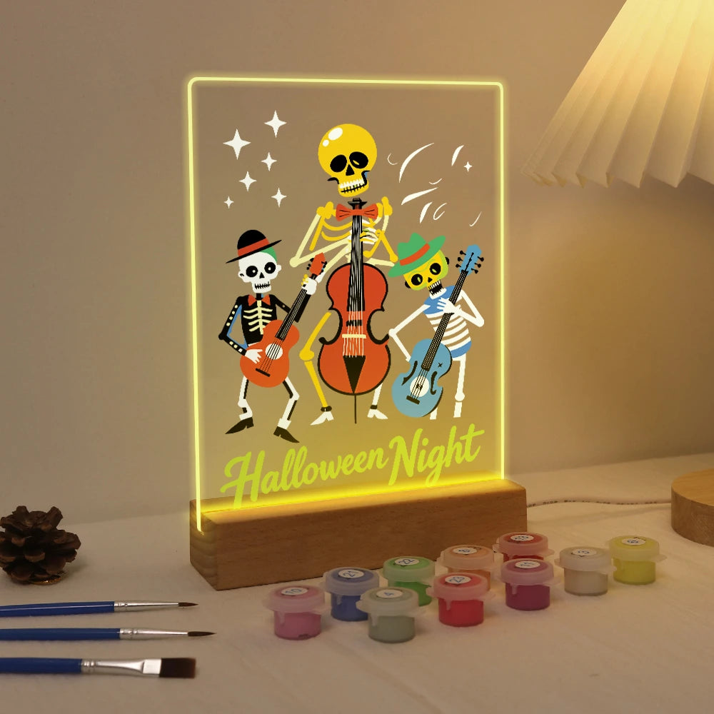 
Paint by Numbers - Halloween Light | Skeleton Orchestra Night