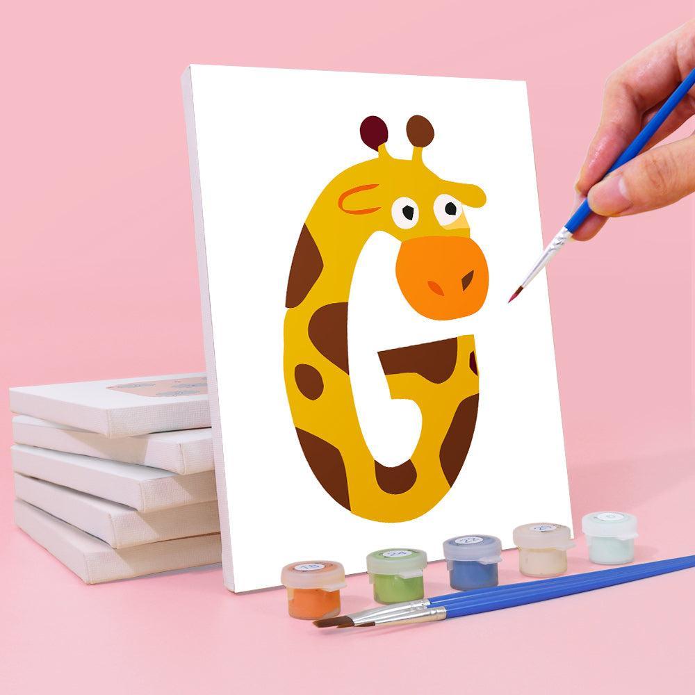Paint by Numbers – Alphabet Painting Kit | A to Z Animal Friends