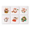 Paint by Numbers – 6 Mini Paintings | Christmas Penguins Set