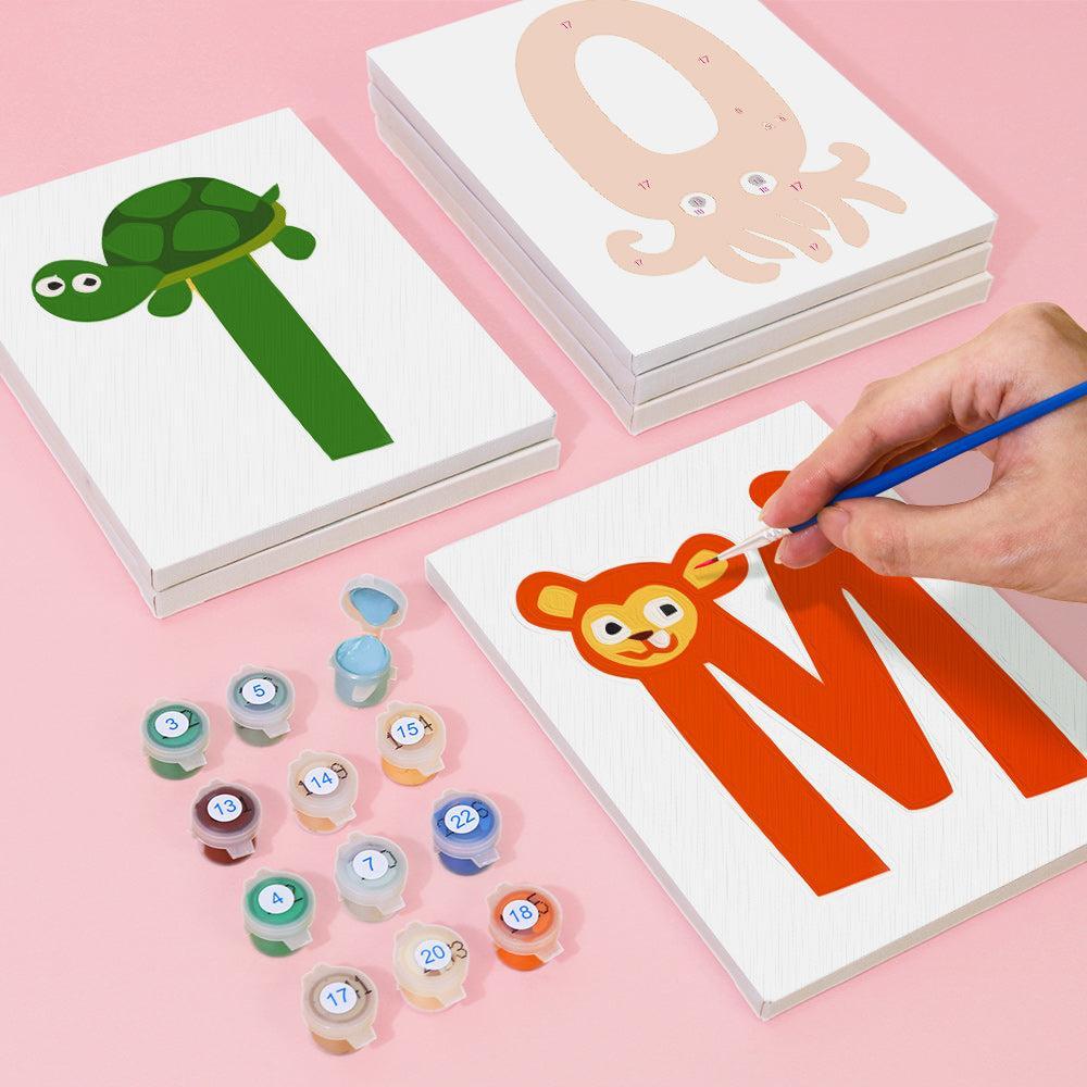Paint by Numbers – Alphabet Painting Kit | A to Z Animal Friends