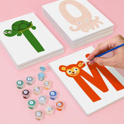 Paint by Numbers – Alphabet Painting Kit | A to Z Animal Friends
