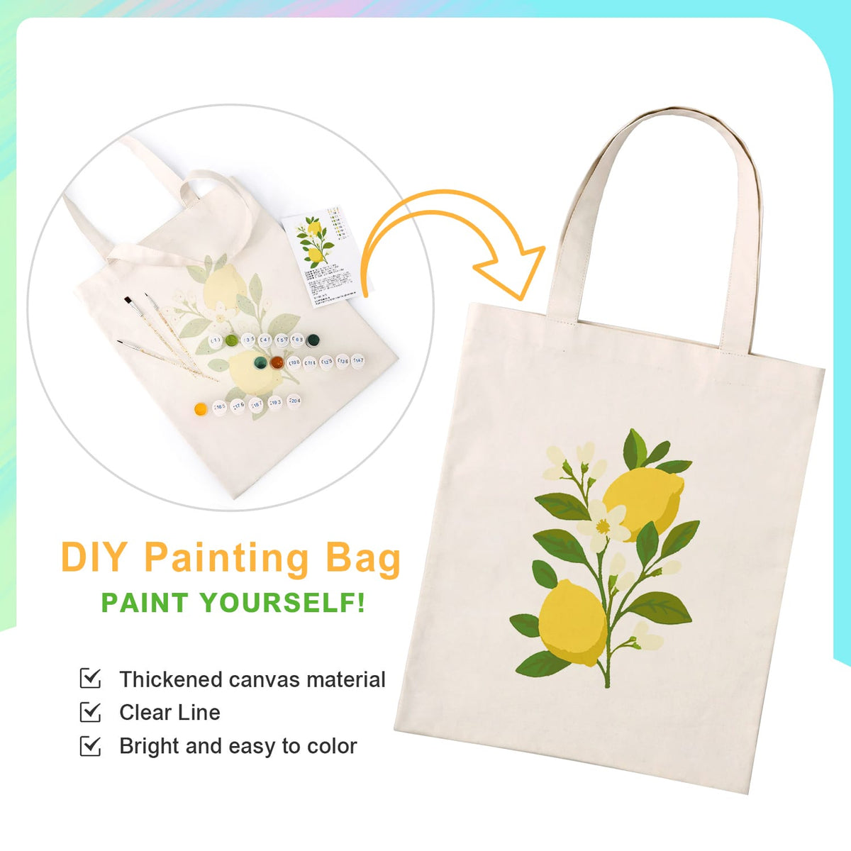 
Paint by Numbers – DIY Bag | Lemon Zest