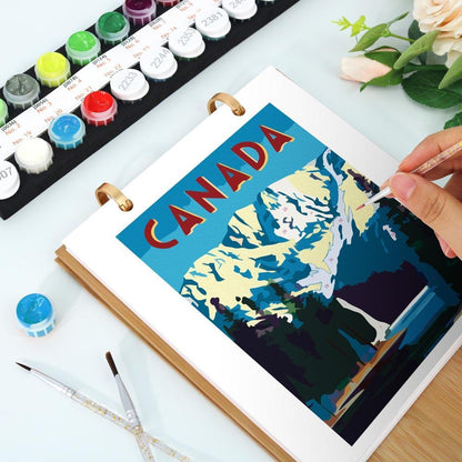 Paint by Numbers - 2026 Desk Calendar - Postcards of the World