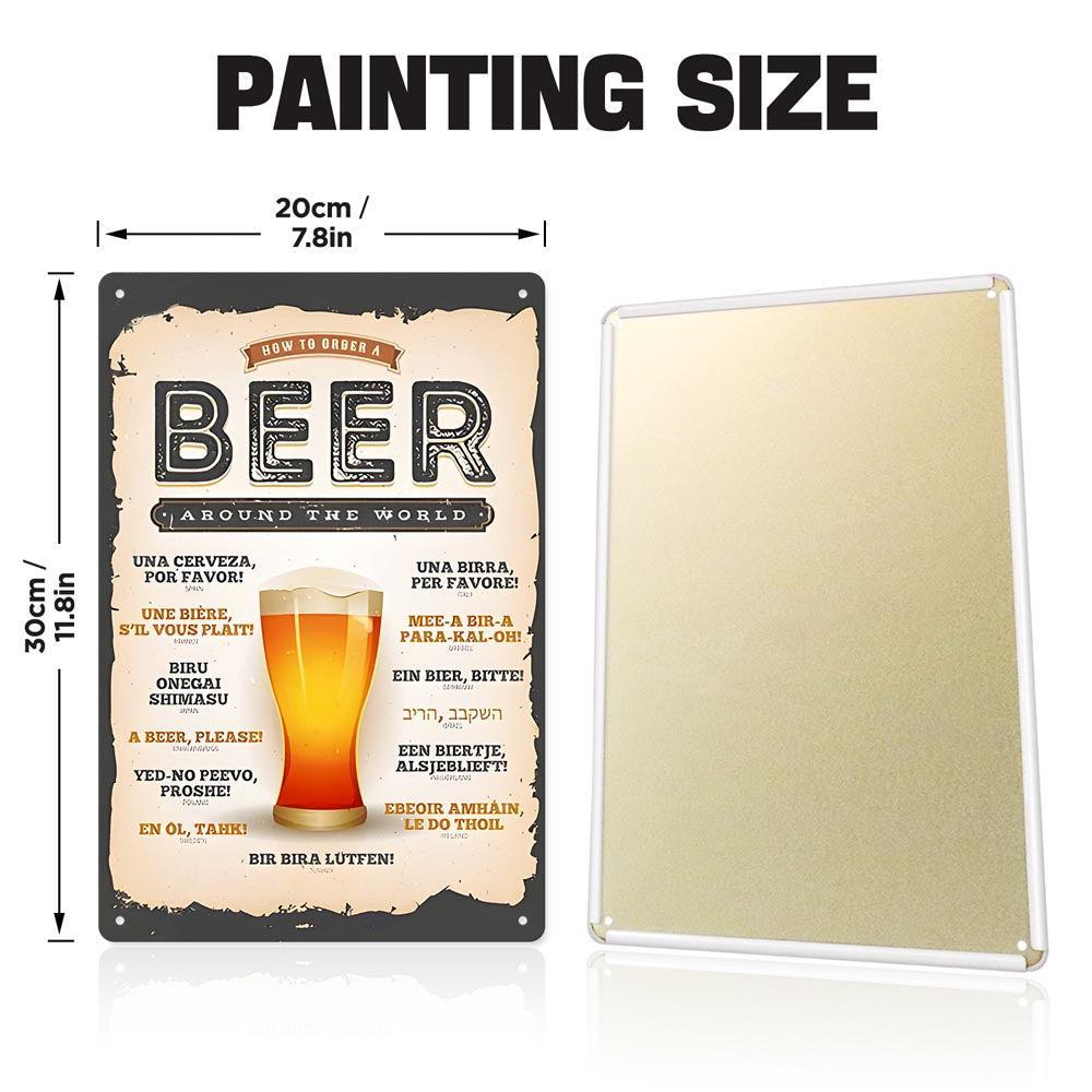 Paint by Numbers – Vintage Metal Bar Art | Beer Around the World