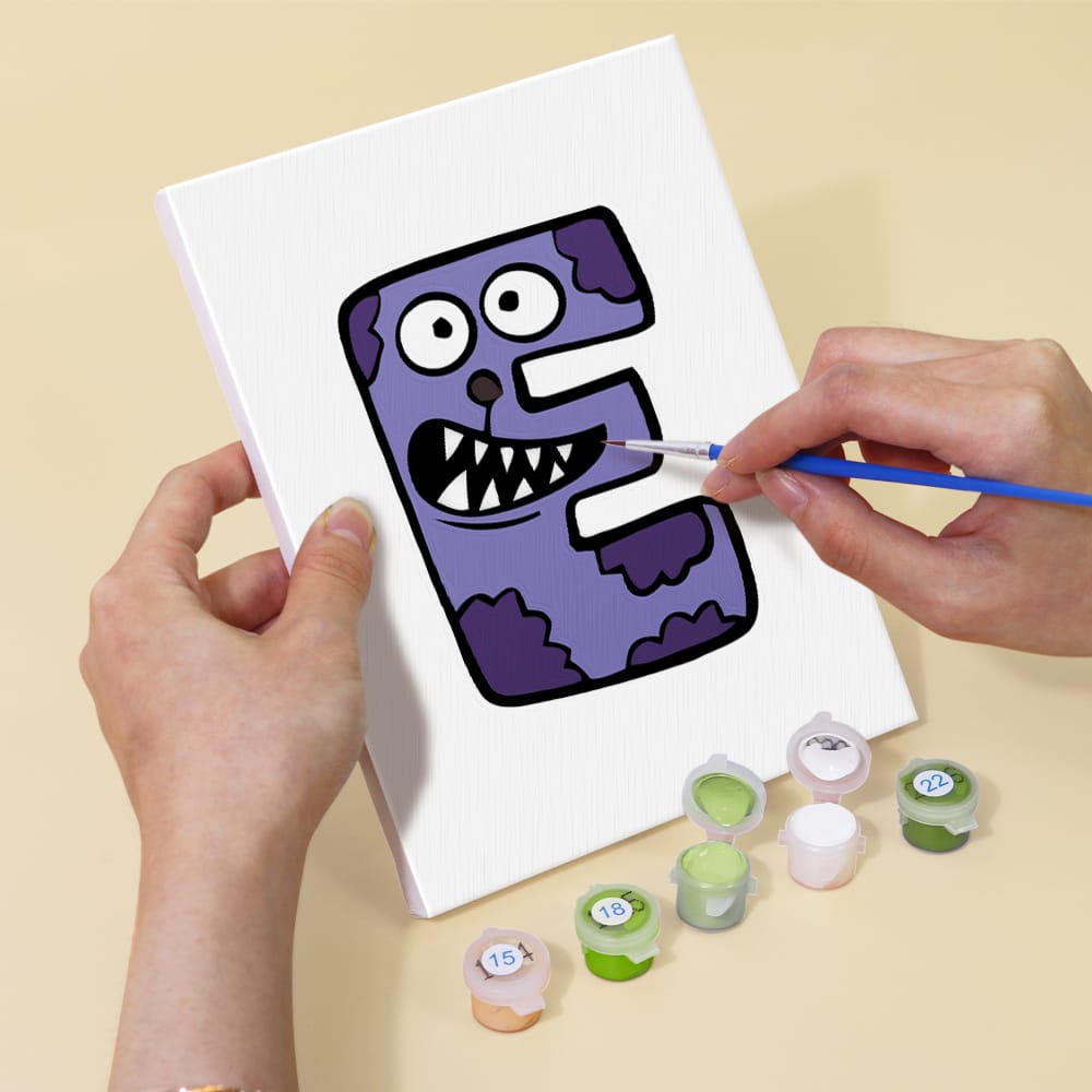 
Paint by Numbers – Alphabet Painting Kit | A to Z Monster Letters