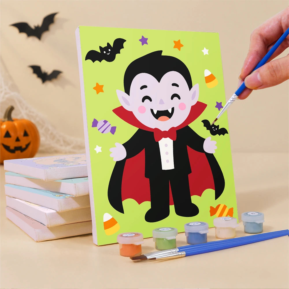 Paint by Numbers – 6 Mini Paintings | Colorful Costume Kids Set
