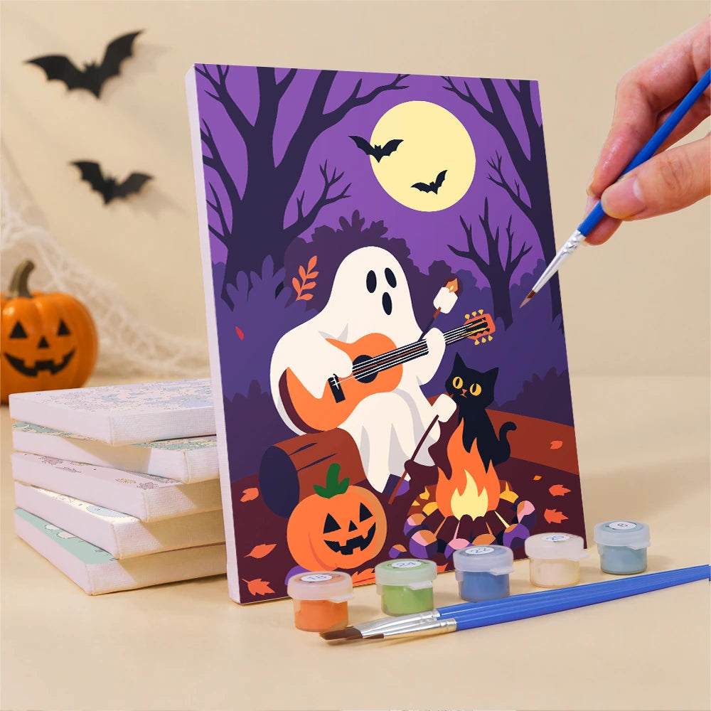 Paint by Numbers – 6 Mini Paintings | Cozy Autumn Night Tales Set