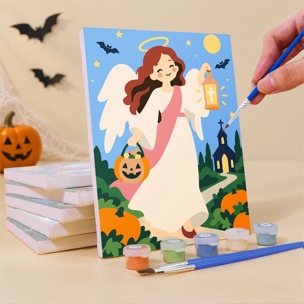 
Paint by Numbers – 6 Mini Paintings | Faithful Autumn Blessings Set
