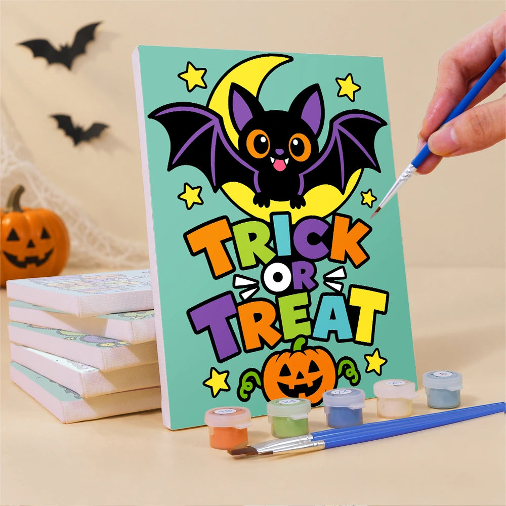 Paint by Numbers – 6 Mini Paintings | Hocus Pocus Comic Lettering Set