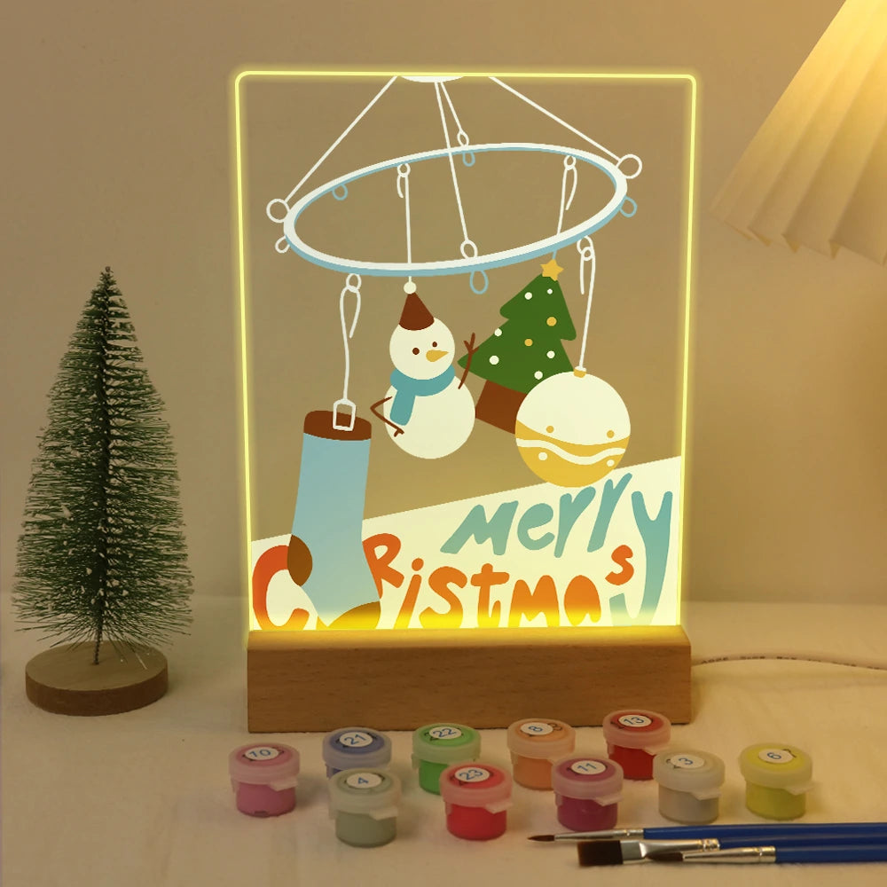 Paint by Numbers - Christmas Light | Christmas Mobile with Stocking