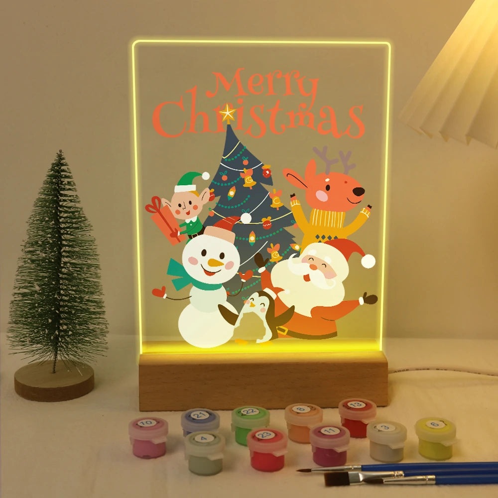Paint by Numbers - Christmas Light | Merry Christmas Friends