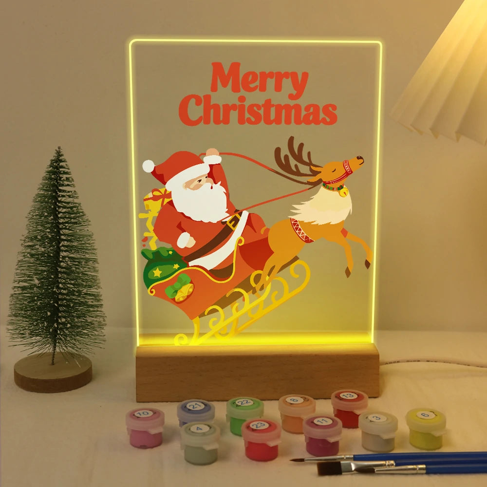Paint by Numbers - Christmas Light | Santa's Sleigh Ride