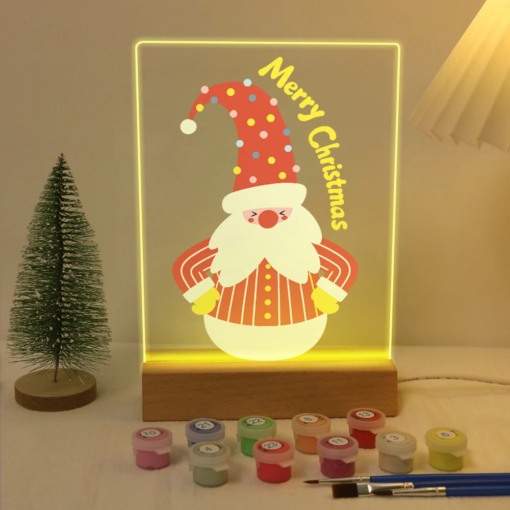
Paint by Numbers - Christmas Light | Standing Christmas Gnome