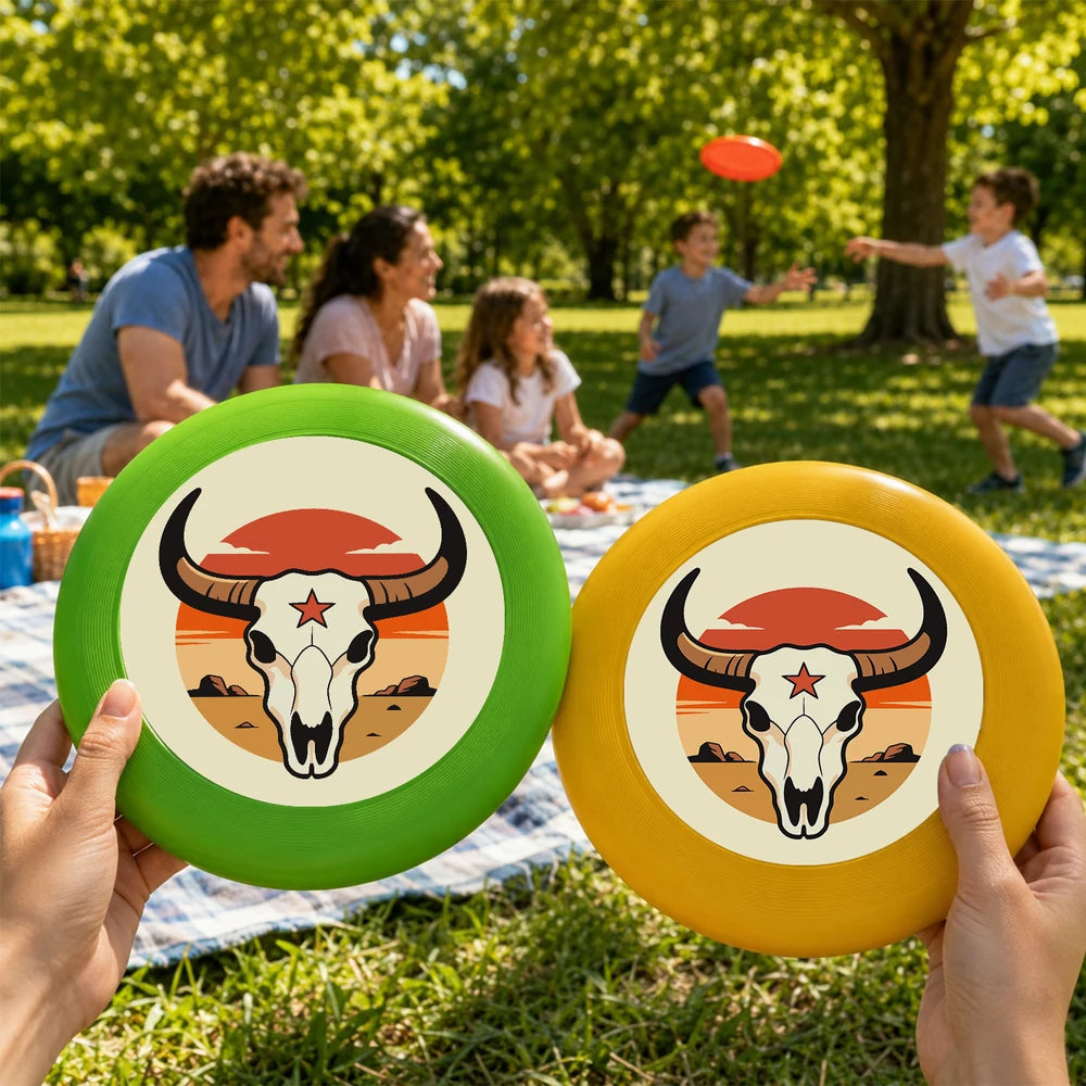 Paint by Numbers - Frisbee | Bull Skull with a Star