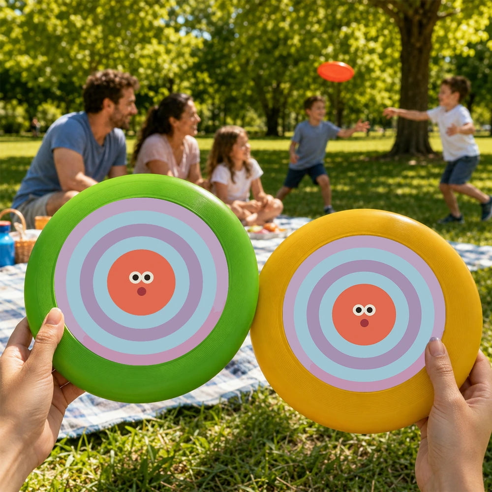 Paint by Numbers - Frisbee | Bullseye Face in Orange