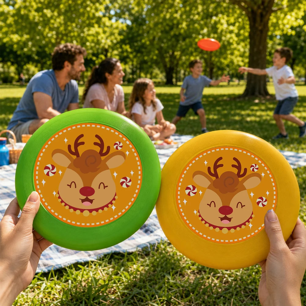 Paint by Numbers - Frisbee | Candy Cane Reindeer
