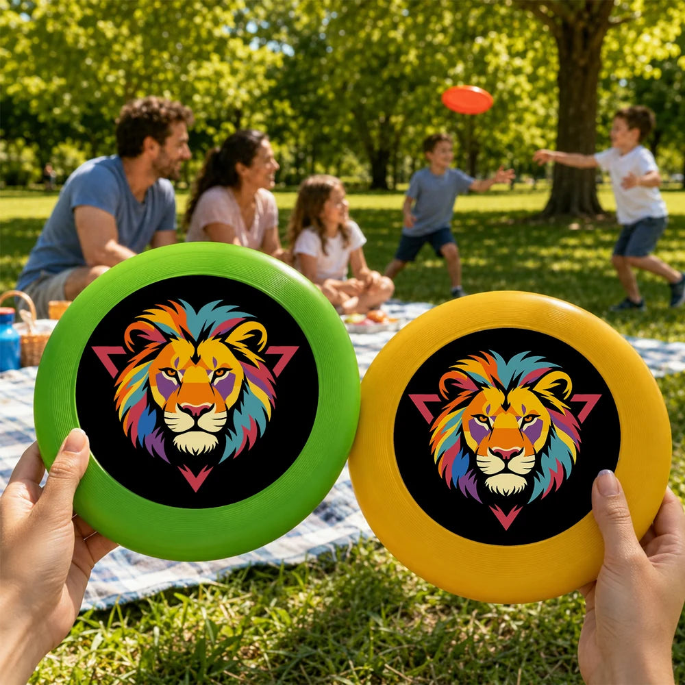 
Paint by Numbers - Frisbee | Colorful Lion Emblem
