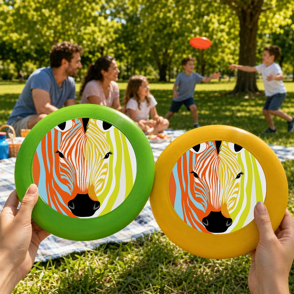 Paint by Numbers - Frisbee | Colorful Zebra Face