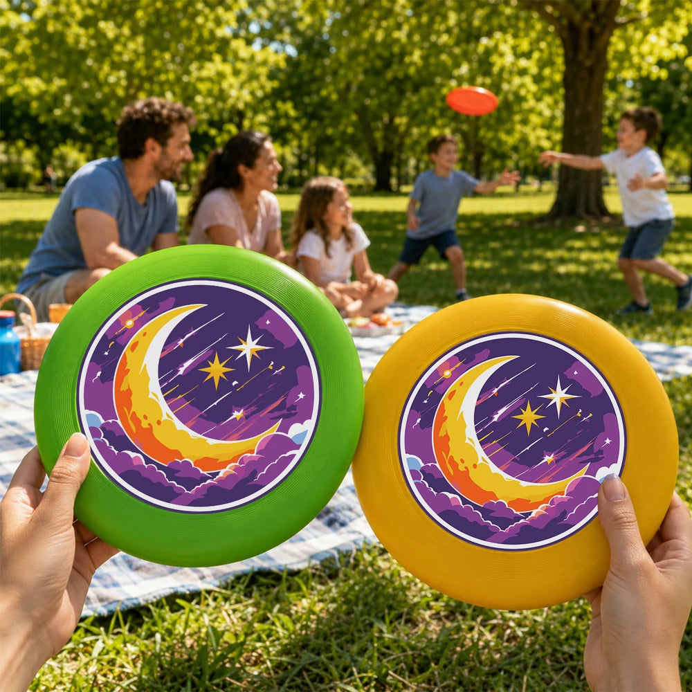 
Paint by Numbers - Frisbee | Crescent Moon and Stars