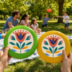 Paint by Numbers - Frisbee | Folk Bloom in Orange