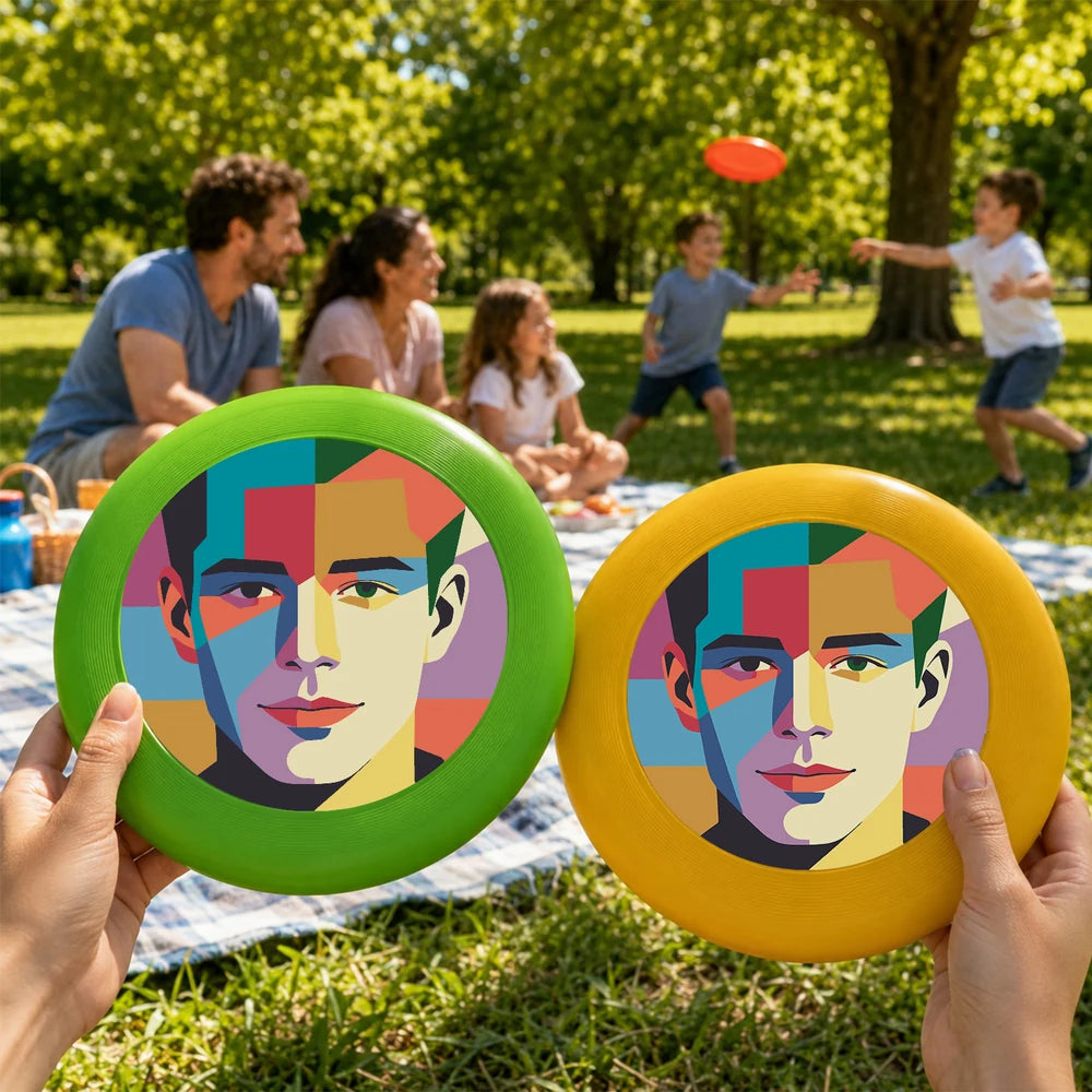 
Paint by Numbers - Frisbee | Geometric Man Portrait