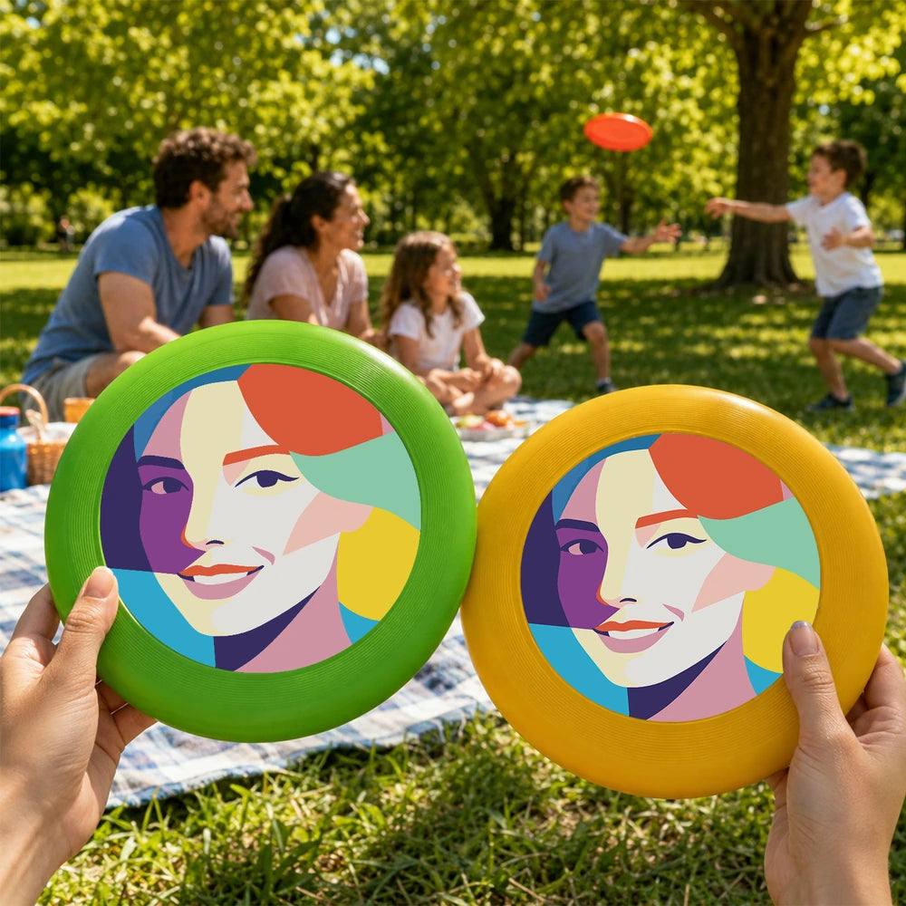 
Paint by Numbers - Frisbee | Geometric Woman Portrait
