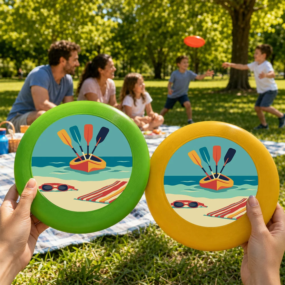 
Paint by Numbers - Frisbee | Kayak on the Beach