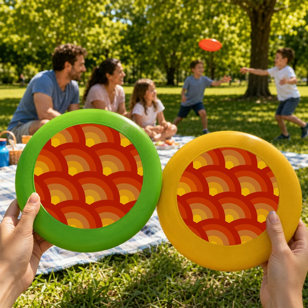 
Paint by Numbers - Frisbee | Orange Scale Pattern