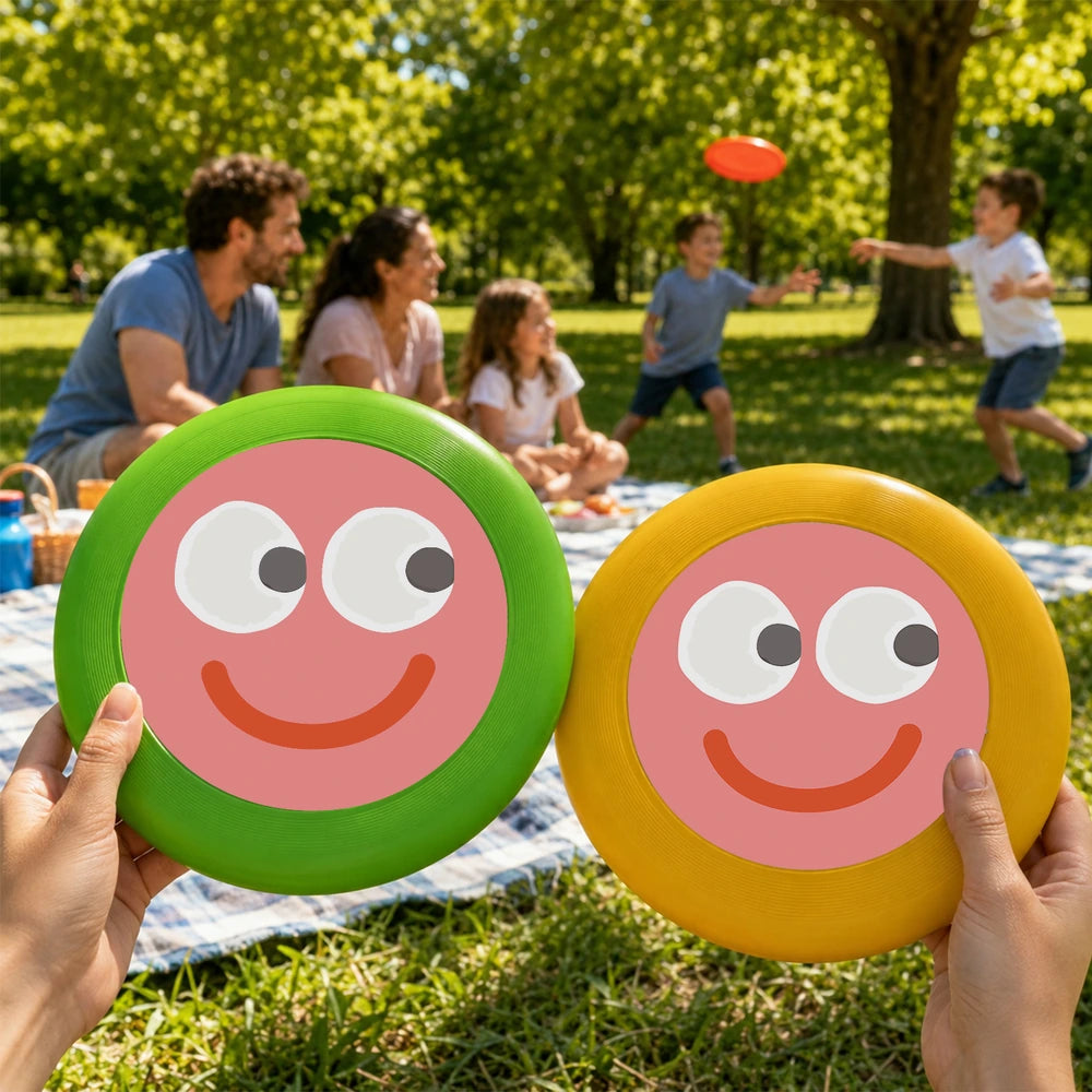 
Paint by Numbers - Frisbee | Pink Smiley Face