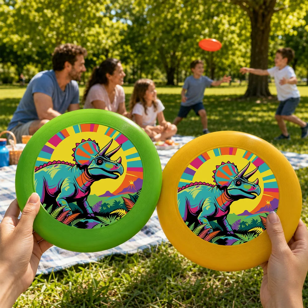 Paint by Numbers - Frisbee | Rainbow Triceratops