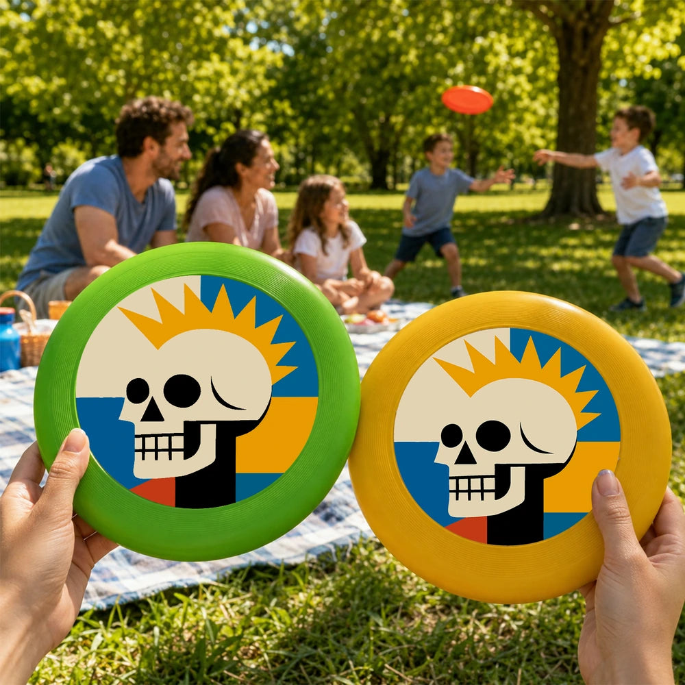 Paint by Numbers - Frisbee | Sunburst Skull