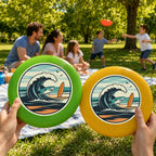 Paint by Numbers - Frisbee | Wave and Surfboard