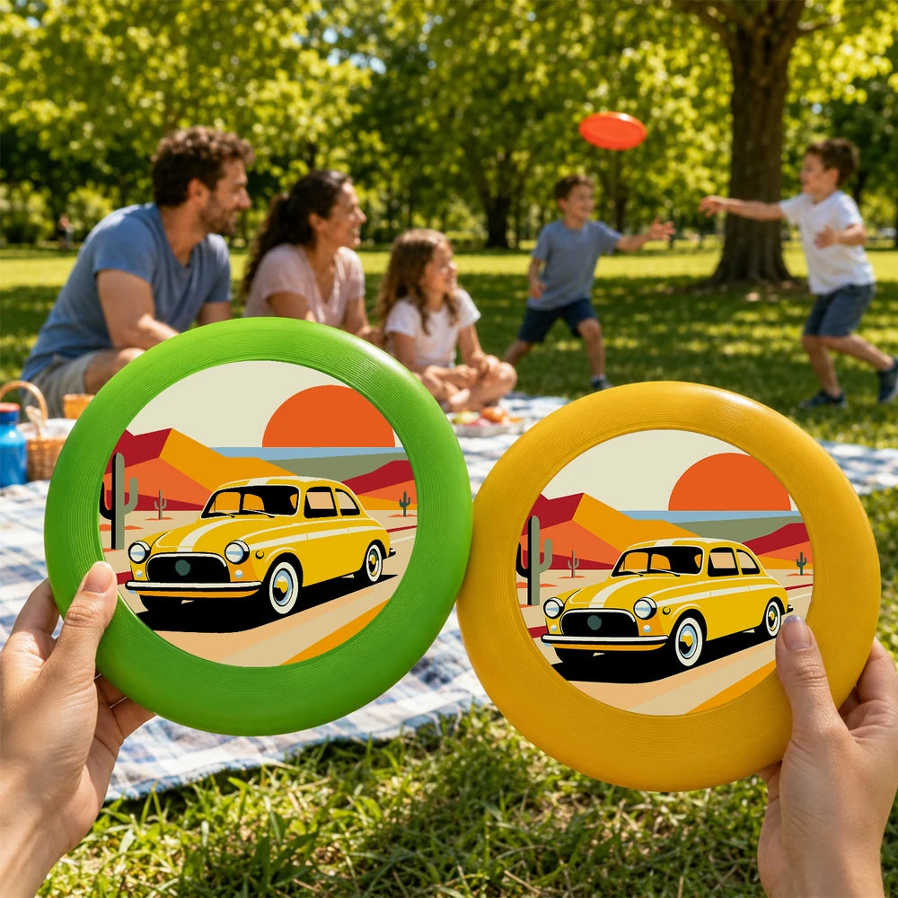 Paint by Numbers - Frisbee | Yellow Car at Sunset