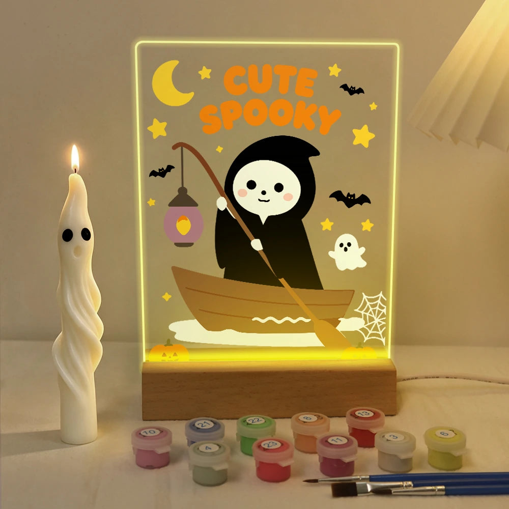 
Paint by Numbers - Halloween Light | Little Reaper in a Rowboat