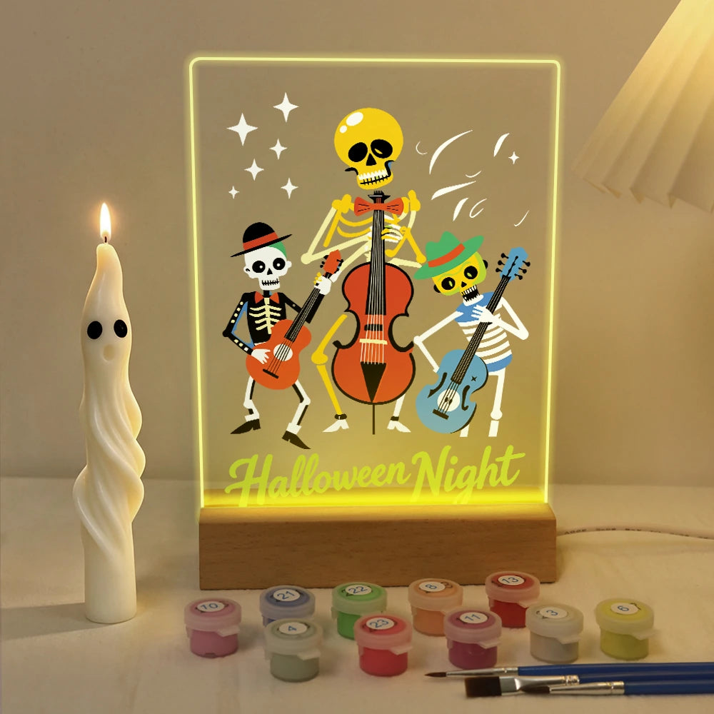 
Paint by Numbers - Halloween Light | Skeleton Orchestra Night