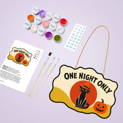 Paint by Numbers - Wooden Door Hanger | One Night Only