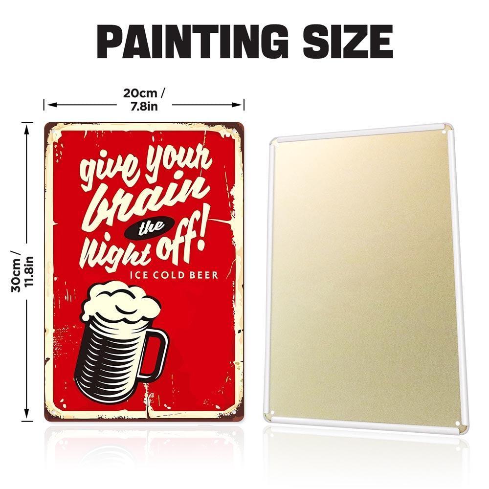 Paint by Numbers – Vintage Metal Bar Art | Give Your Brain the Night Off
