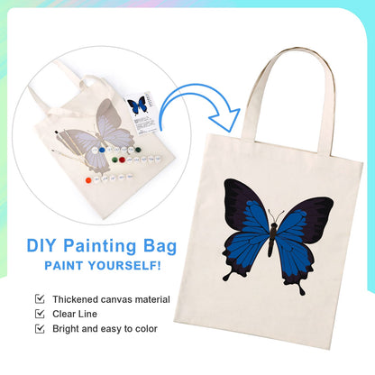 Paint by Numbers – DIY Totebag | Blue Majesty